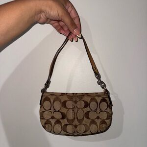 Coach Brown Designer Shoulder Bag
